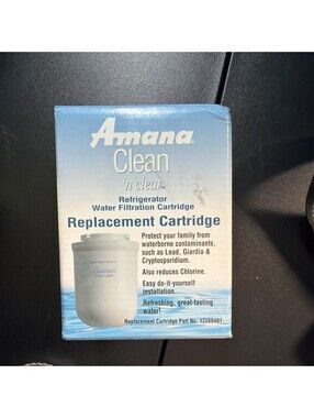 Amana Clean ’n Clear Refrigerator Water Filter 12388401 Genuine New Sealed